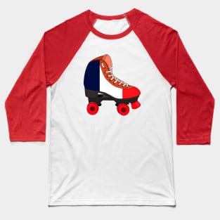 Roller Skating France Baseball T-Shirt